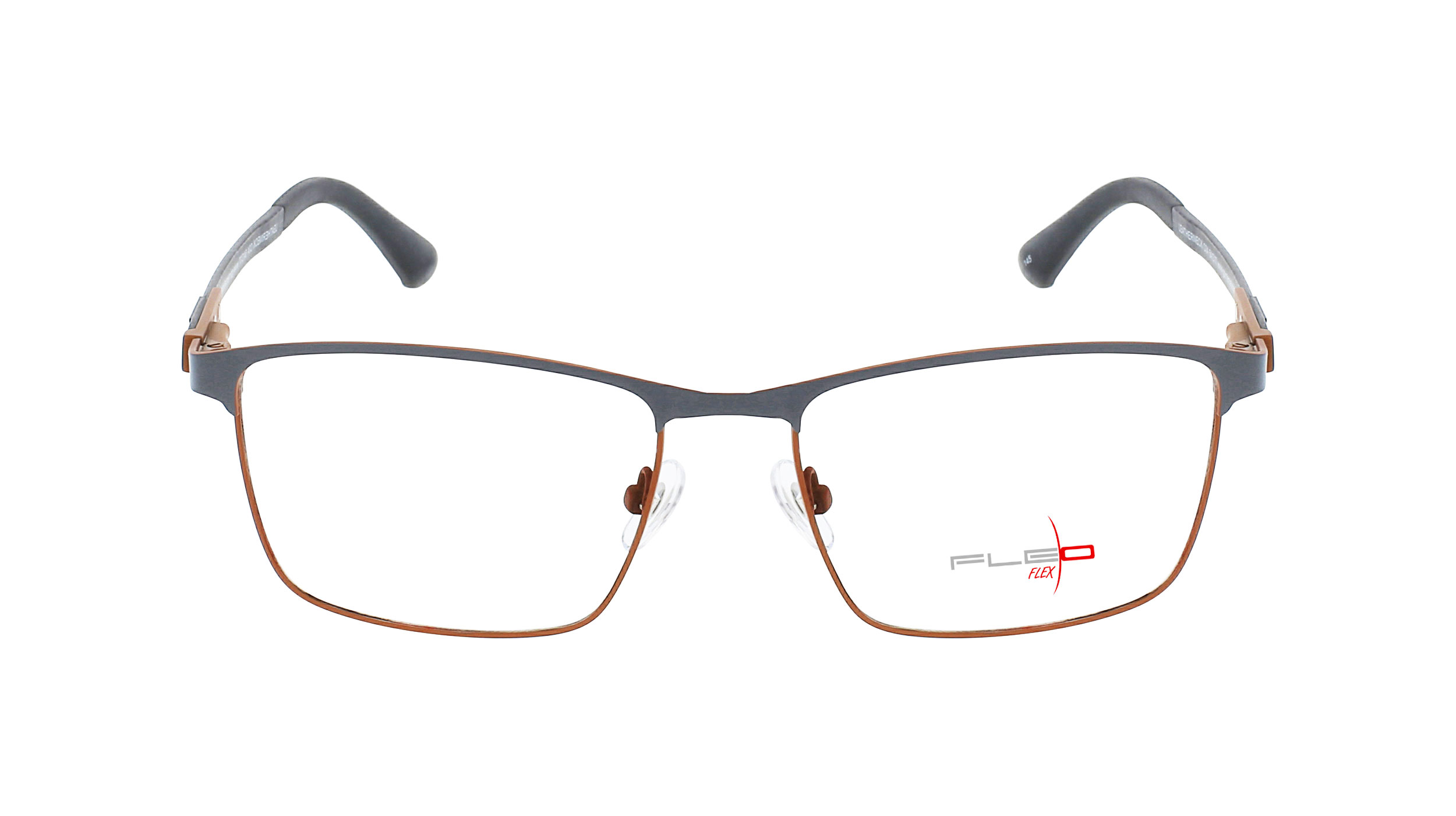Monture cerclée fleo en titane flexible, innovante, tendance et masculine