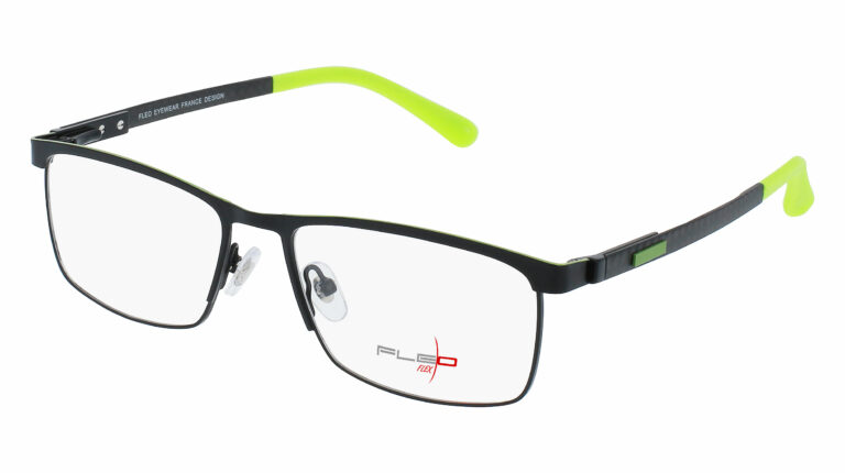 Monture cerclée fleo en titane flexible, innovante, tendance et masculine