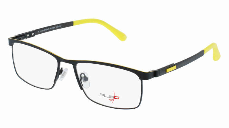Monture cerclée fleo en titane flexible, innovante, tendance et masculine