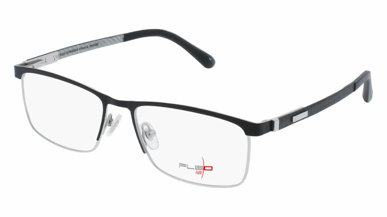 Monture cerclée fleo en titane flexible, innovante, tendance et masculine