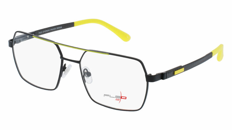Monture cerclée fleo en titane flexible, innovante, tendance et masculine