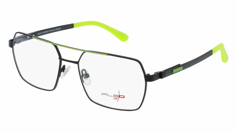 Monture cerclée fleo en titane flexible, innovante, tendance et masculine