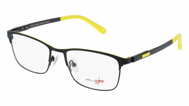 Monture cerclée fleo en titane flexible, innovante, tendance et masculine