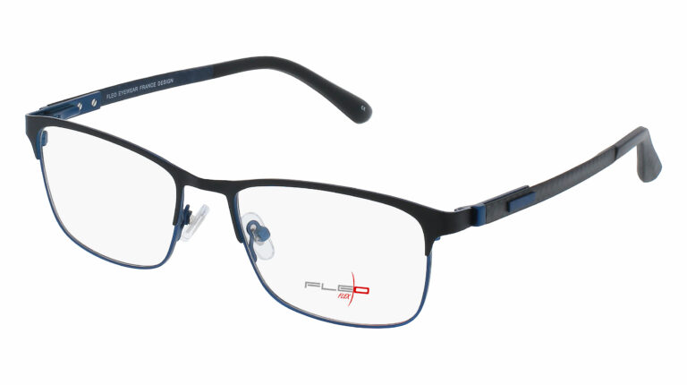 Monture cerclée fleo en titane flexible, innovante, tendance et masculine