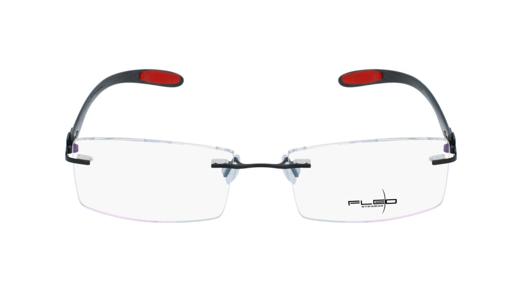 Monture percée fleo en titane flexible, innovante, tendance et masculine