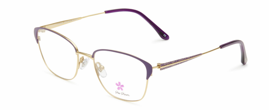 Nouveauté FLEO FLOWER, monture en titane flexible durable et resistante, gamme pour femme